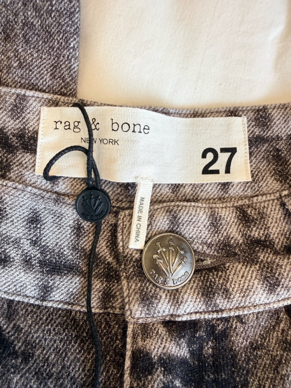 rag & bone Miramar Washed Black Wide Leg Jeans - Picture 5 of 13